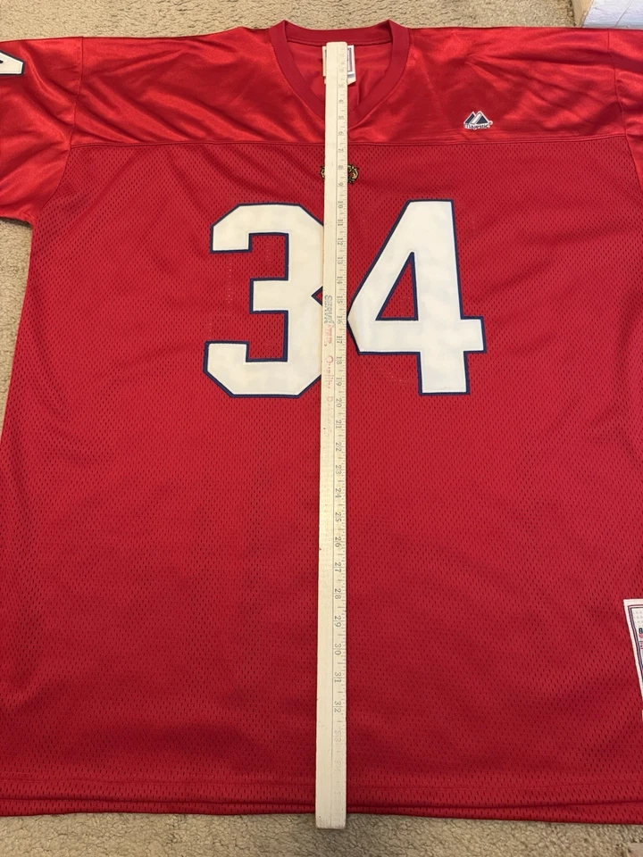 Majestic Herschel Walker #34 USFL New Jersey Generals Mens Size 2XL Jersey - Image 3 of 4
