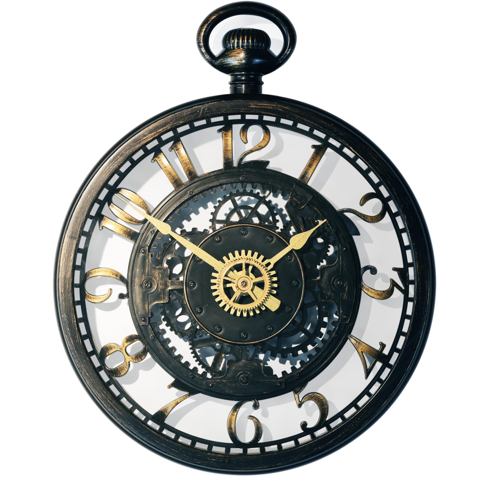 ® 13IN Decorative Wall Clock - Oversized 3D Steampunk Large Wall Clock, Vinta...