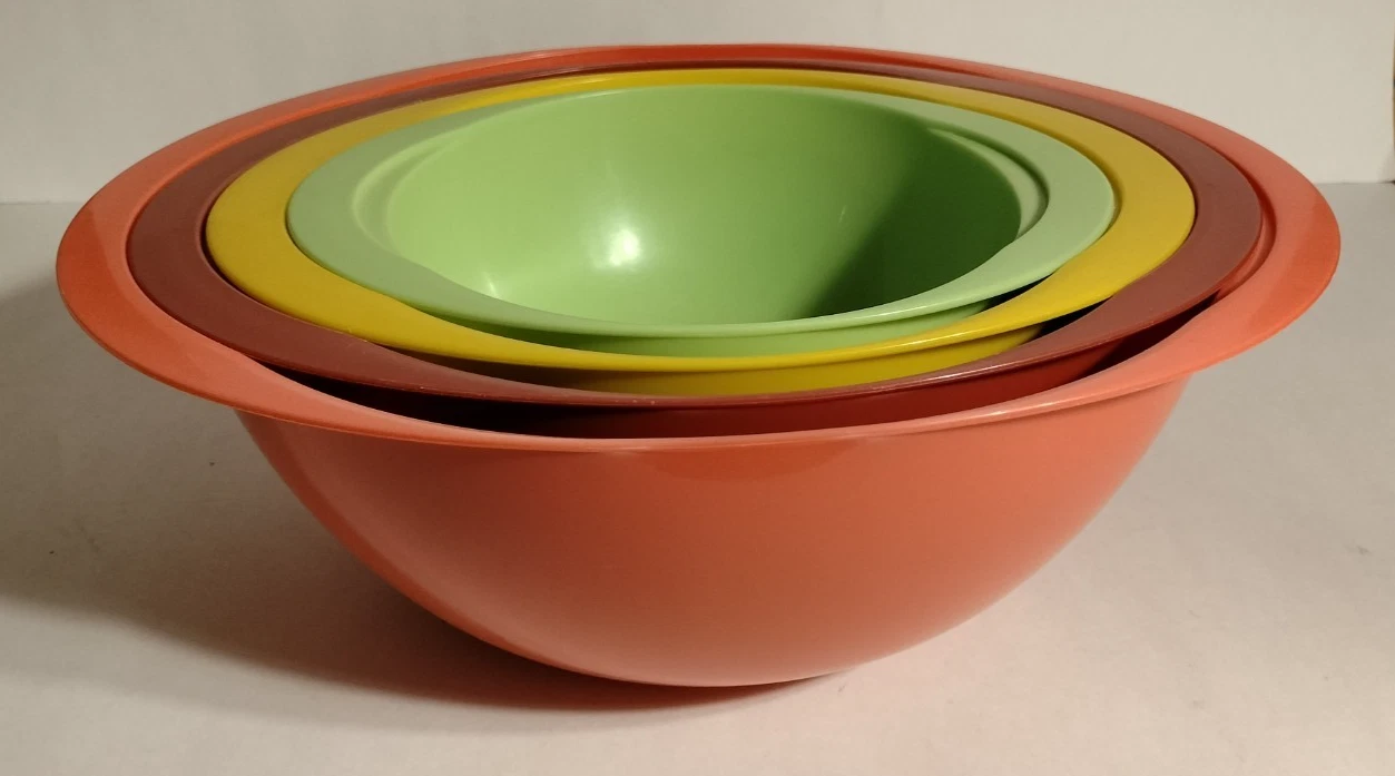 GHP Mixing / Serving Nesting Plastic Bowl Set (4)
