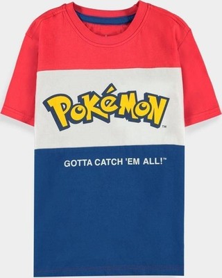 Gadget - Pokemon: Core Logo Cut & Sew Multicolor (T-Shirt Bambino Tg. 122/128) -