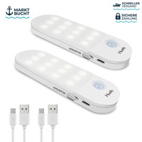 LED Nachtlicht Mit Bewegungsmelder 2 StüCk USB Aufladbar 3 Modi Magnetlicht