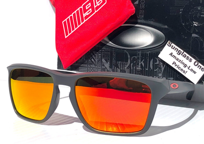 NEW Oakley SYLAS Matte Carbon MM93 PRIZM Ruby Mirror Lens Sunglass