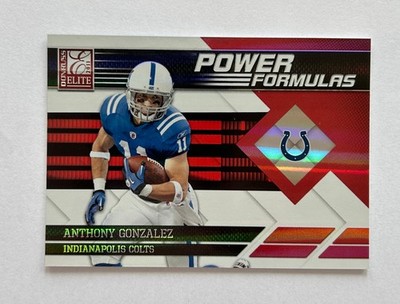 2011 Donruss Elite, Anthony Gonzalez, Power Formulas Red 6/49 #3 Colts