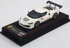 1:43 BBR Ferrari 296 Challenge 2023 Fuji White Base Alcantara BBRC293D MMC