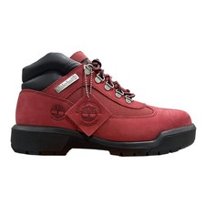 Men's Timberland Field Boot Mid Lace Waterproof Dark Red Nubuck TB0A6DSW EQ1 