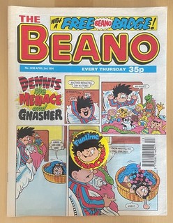 The Beano Comic No. 2698 – 2 April 1994 – Good Condition – Beano Badge Included
