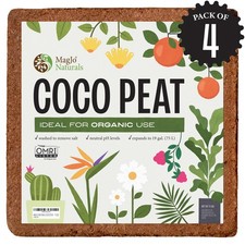 MagJo Naturals 100% Pure Coco Coir 4 Pack (44 Pounds Total) Coco Peat, Listed... 3.10 per gallon