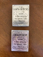 2 Set H &R Block Matches Vtg