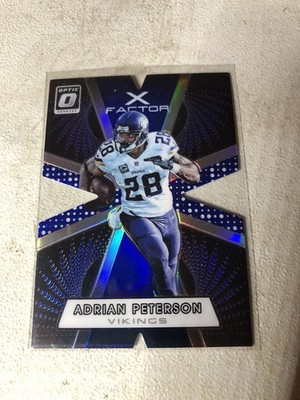 2016 Panini Optic X Factor Adrian Peterson (Blue) #77/149