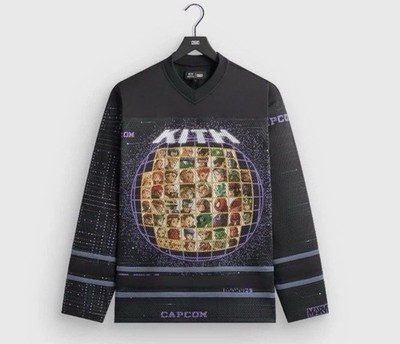 Kith x Marvel vs. Capcom Character Select Malik Black Jersey NWT Size XL
