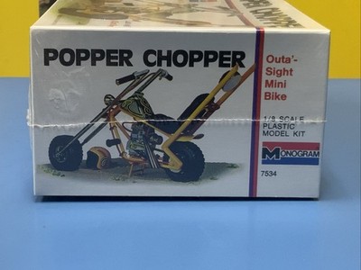 1997 Monogram 1/8 Tom Daniel Popper Chopper Mini Bike Model Inside