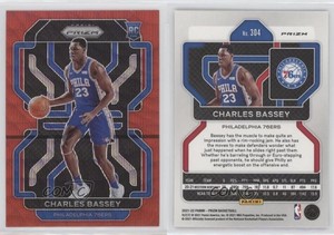 2021-22 Panini Prizm Ruby Wave Prizm Charles Bassey #304 Rookie RC