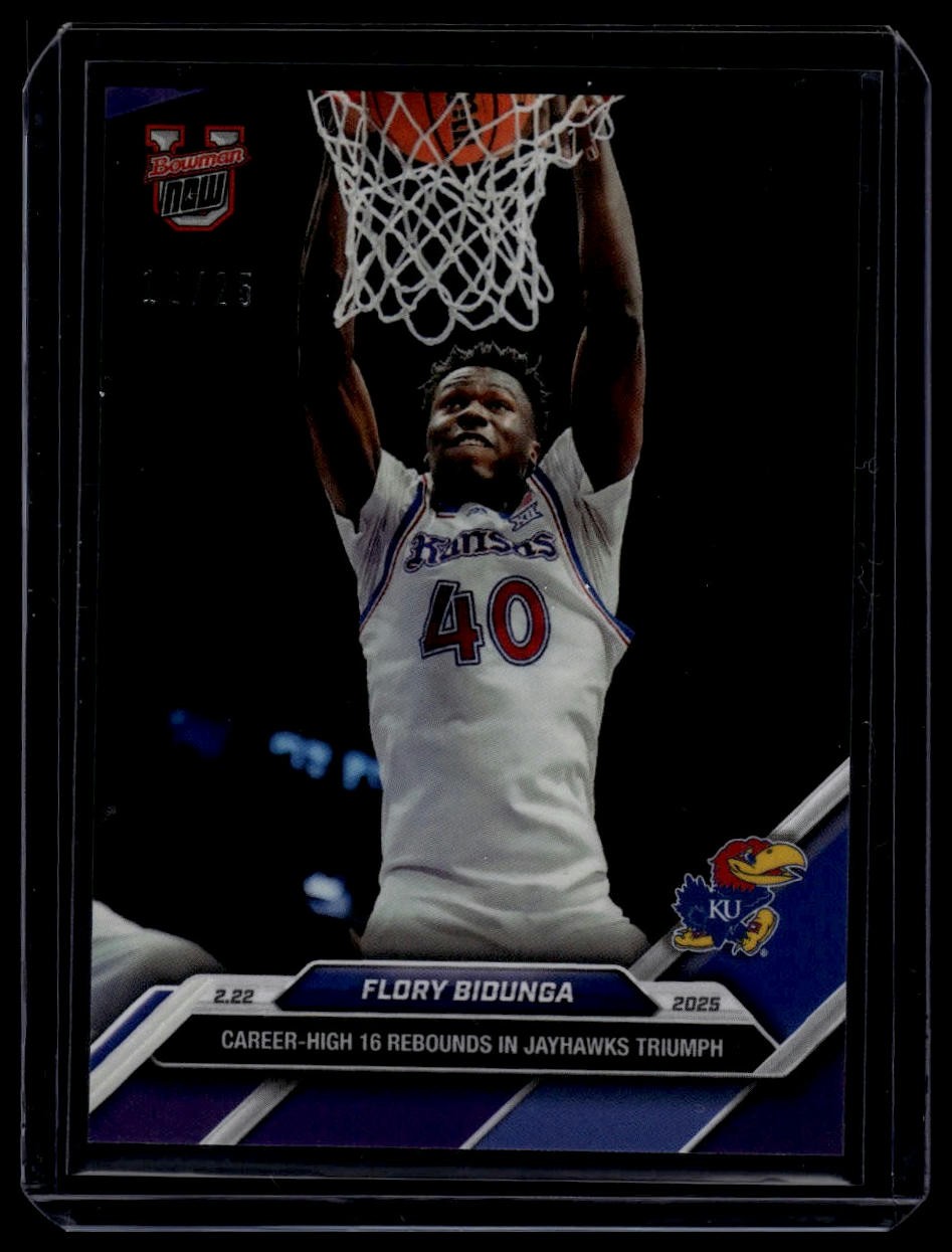 2024-25 Bowman U Now #74 Flory Bidunga Purple #/25