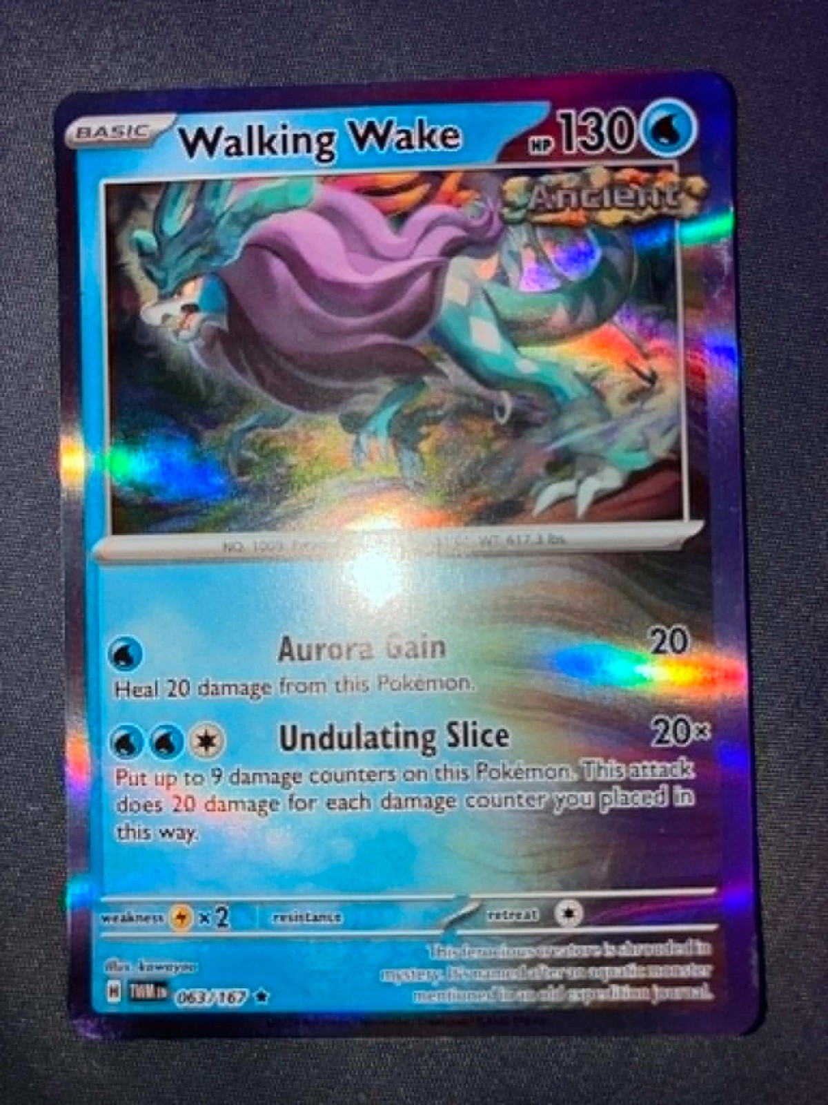 Walking Wake Holo 063/167 SV06: Twilight Masquerade Pokemon Card