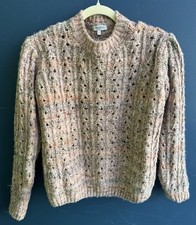 Bartolini Knit Sweater Made In Italy Size Large Boho Chunky Knit