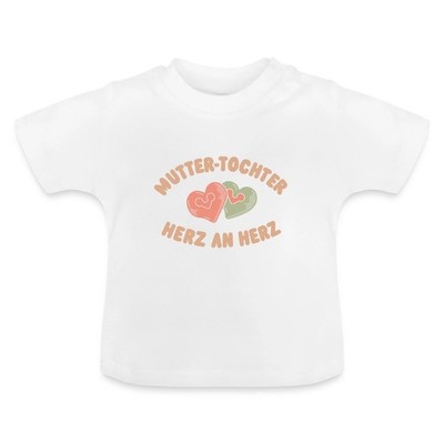 Mutter-Tochter Herz an Herz Baby Bio T-Shirt