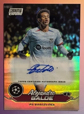 2023-24 Topps Stadium Club Chrome Alejandro Balde Auto Refractor  