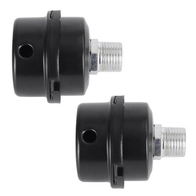 2pcs 1/2'' 20mm Screw Thread Noise Filter Muffler Replacement for Air Compressor