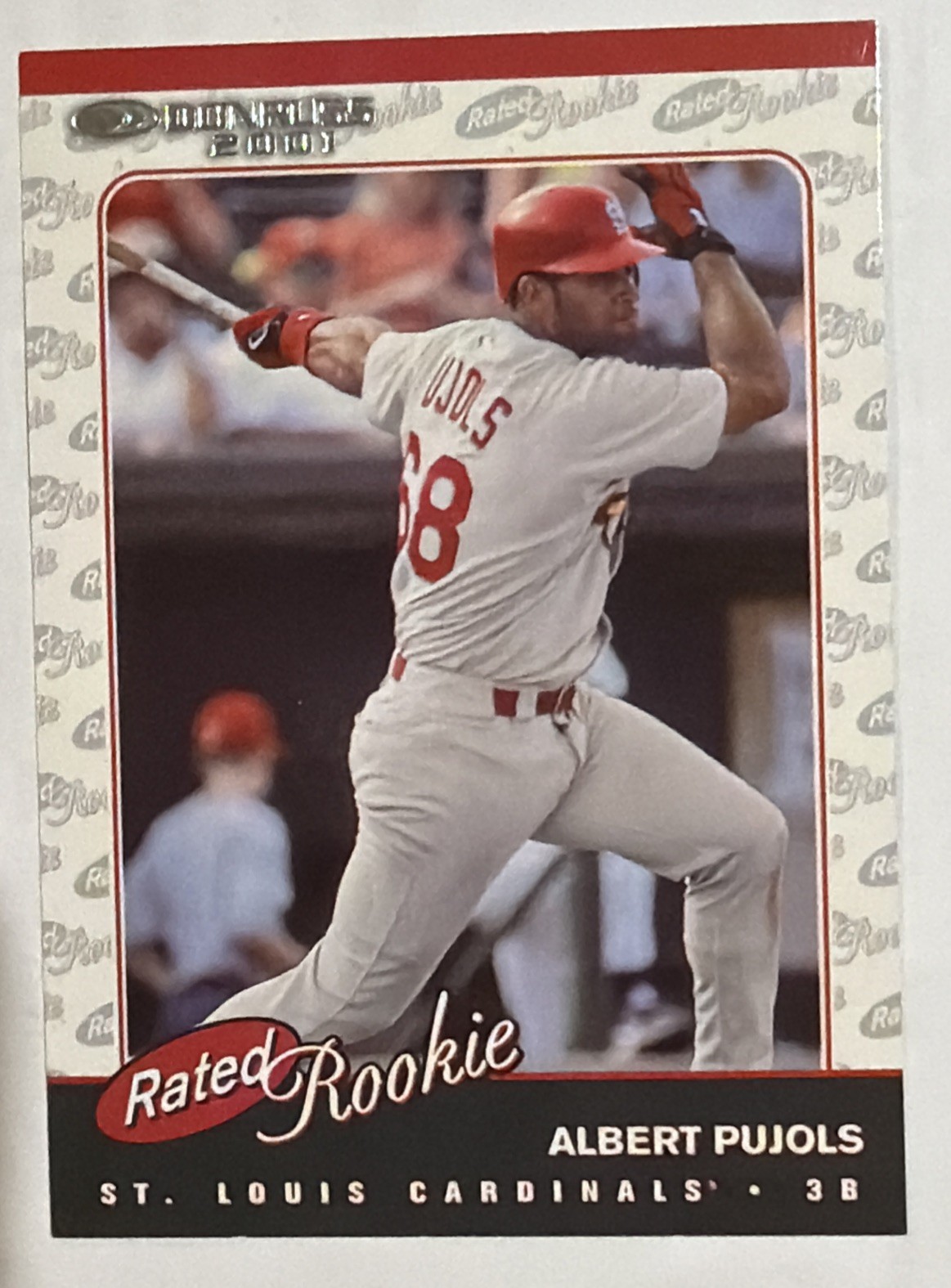 2001 DONRUSS #156 ALBERT PUJOLS ROOKIE RC 106/500