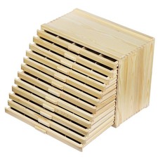 12Drawer Pine Artist Supply Storage Box Effortlessly Organize and Store Penc...