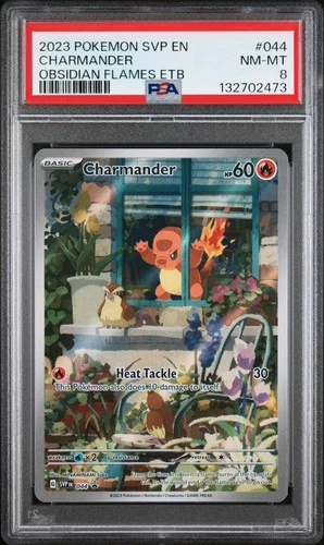 2023 POKEMON SVP EN-SV BLACK STAR PROMO #044 CHARMANDER PSA 8