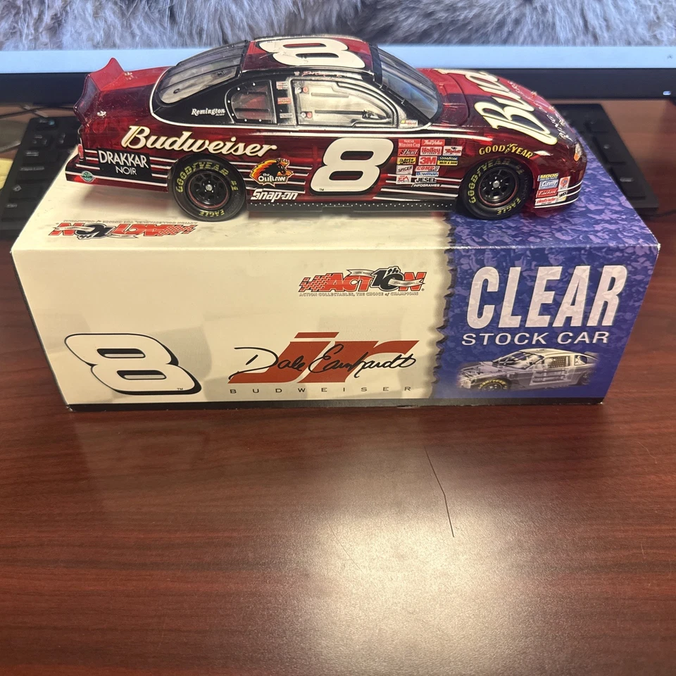 Dale Earnhardt Jr #8 BUDWEISER 2002 1:24 Nascar Clear Diecast Car 1 Of 4500 - Image 3 of 4