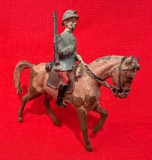 VINTAGE WWI FRENCH CAVALRY TROOPER STEEL HELMET HOLLOWCAST MADE IN FRANCE