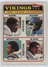 1980 Topps Team Leaders Dan Pastorini Ken Burrough Jesse Baker #432 d4y