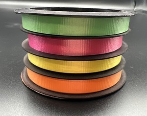 Vintage Target Curling Ribbons Christmas USA 2001 Pink Green Yellow Orange USA