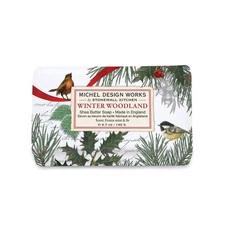 Michel Design Works Winter Woodland Shea Butter Medium Soap Bar Mint Fir Musk