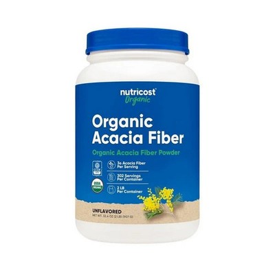 Organic Acacia Fiber Powder 2 Lbs By Nutricost