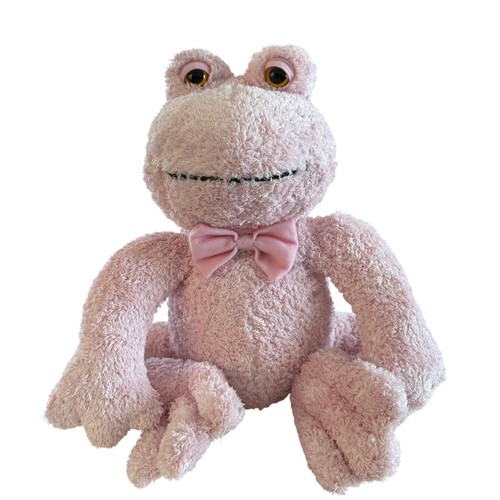 Kayla's Concepts Pink Frog Plush Stuffed Animal Terry Cloth 16 inch Super Cute!