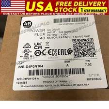 Allen-Bradley 22B-D4P0N104 /A PowerFlex 40 1.5kW 2 HP AC Drive US Free Tax