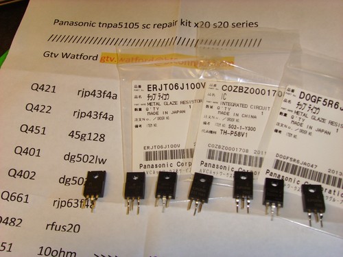 (PANA KIT 20) TNPA5105 SC REPAIR TXP42S20 TXP42X20 TXP50S20 TXP50X20 7 FLASHS