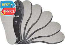 6 Pair Pack anti Odour Shoe Insoles Set with Odor Eating Charcoal, Shoe Inserts,