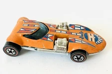 Hot Wheels Redline 1975 Twin Mill Flying Colors Orange w Tampos