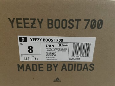 Adidas Yeezy 700 V1 Original Wave Runner Solid Grey B75571 Size 8 IN HAND |  eBay