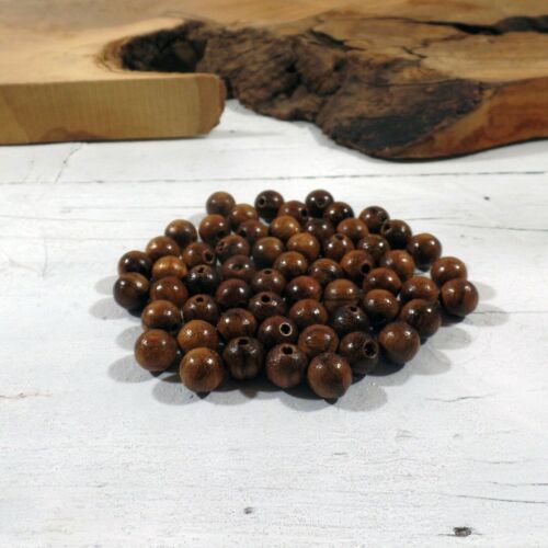 Perline grani in legno di noce 8mm sfere per rosari o collane noce A - Foto 1 di 5