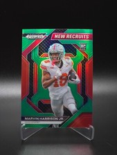 Marvin Harrison Jr. 2024 Panini Prizm Draft Picks New Recruits Green Prizm RC
