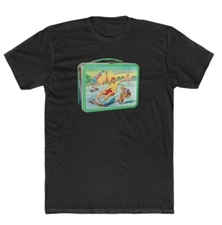 1970's retro SKATEBOARD LUNCHBOX shirt    ( Alva skateboard deck  - Santa Cruz )