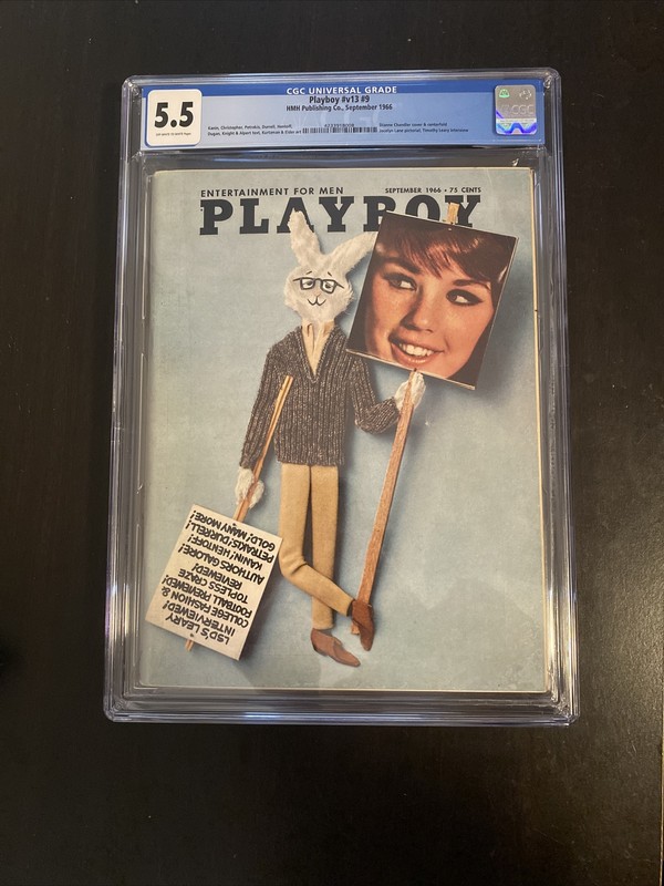 Playboy Magazine  September 1966 CGC Graded 5.5