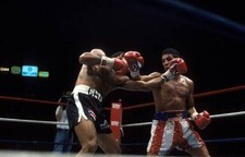 Hector Camacho Lands A Punch To Edwin Rosario OLD BOXING PHOTO 1
