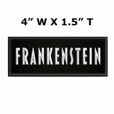 Frankenstein Patch 4" Embroidered Iron-on Applique Horror Badge Halloween