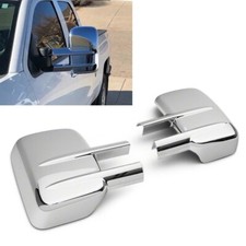 For 1999-2017 Chevy Silverado Gmc Sierra Chrome Tow Mirror Cover Wo Turn Signal For 1999-2017 Chevy Silverado Gmc Sierra Chrome Tow Mirror Cover Wo Turn Signal