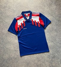 Adidas Originals Vintage Style 90s Soccer Jersey Football Shirt Size L Blue