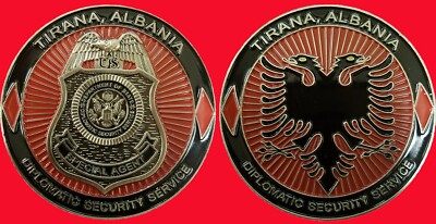 US EMBASSY DIPLOMATIC SECURITY SERVICE CHALLENGE COIN  64