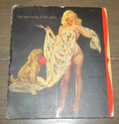 1940s Original PIN-UP INK ART BLOTTER EARL MORAN "I'm Just Trying It For Sighs" — photo 1