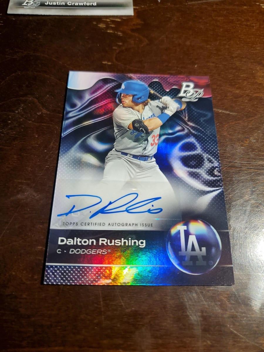 DALTON RUSHING 2023 Bowman Platinum TOP PROSPECT AUTO #TOP-32 