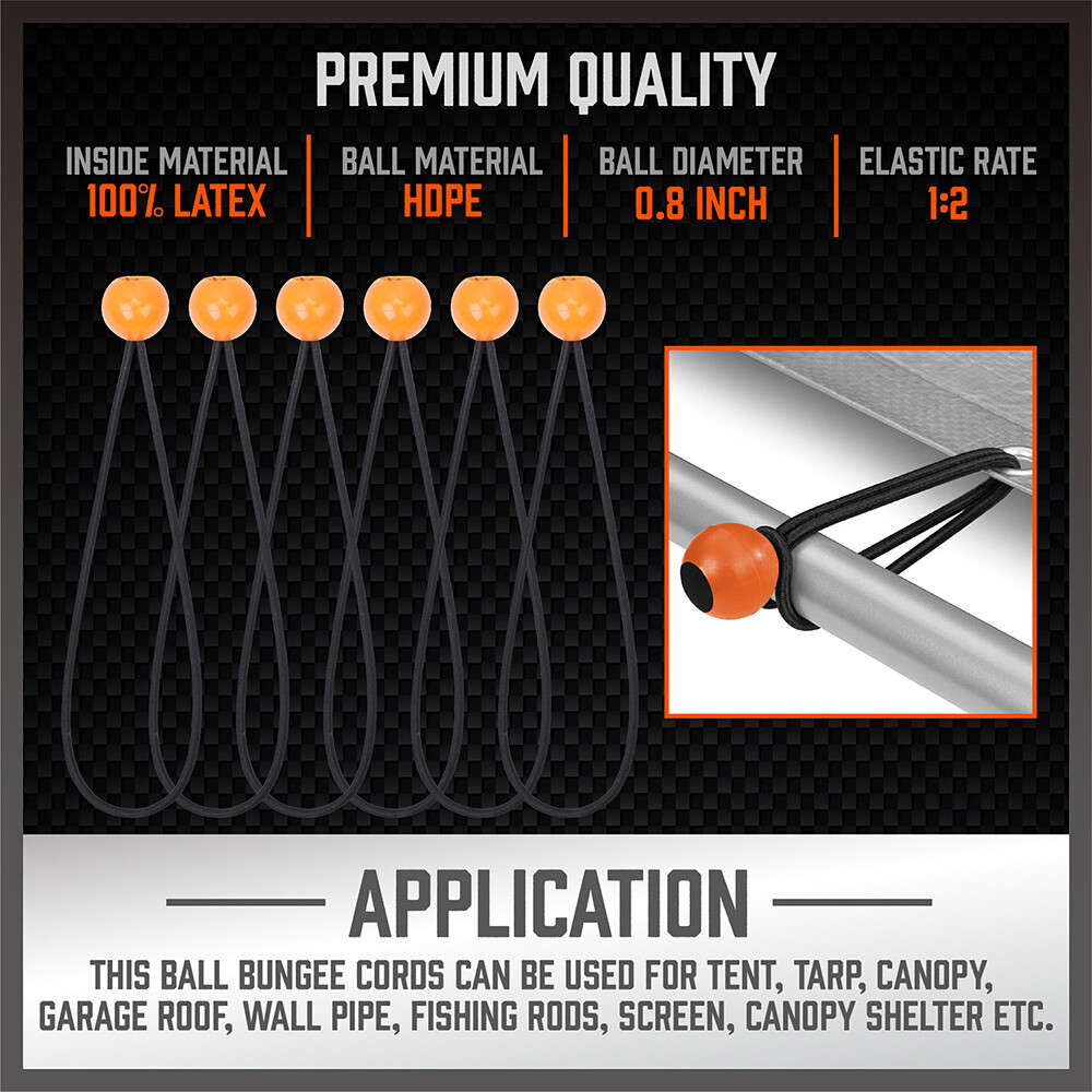 30Pc Bungee Cord Octopus occy Strap Elastic Tie Down steel hooks Heavy