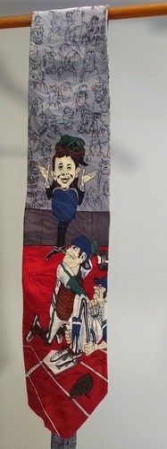 MAD Cartoon 100% Silk Baseball Neck Tie Necktie